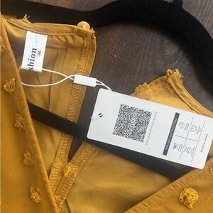 Mustard Yellow Textured Top